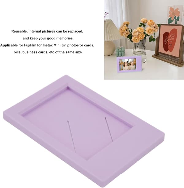 5 stk. Display Fotoramme 9x6cm (Lilla), Klassisk Rektangulær