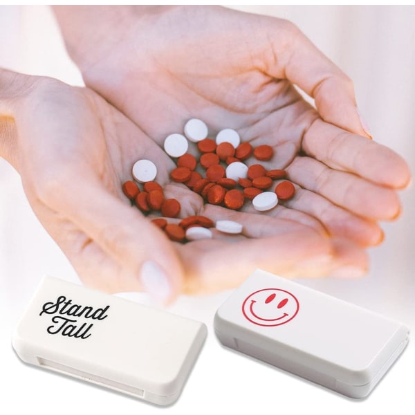 2 stk Lille pilleæske, daglig pilleæske, lomme pilleæske, remova