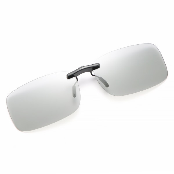 Polariserade clip-on solglasögon 2 stycken svarta mörkgröna män UV400