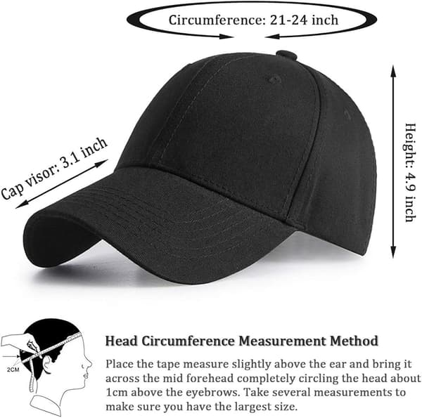 Justerbar Baseball Cap Golf Hat Motorcykel Trucker Cap Strapbac