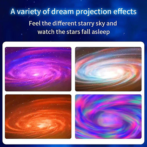 Romkapsel Stjernehimmel Projeksjonslys, Bluetooth Milky Way P