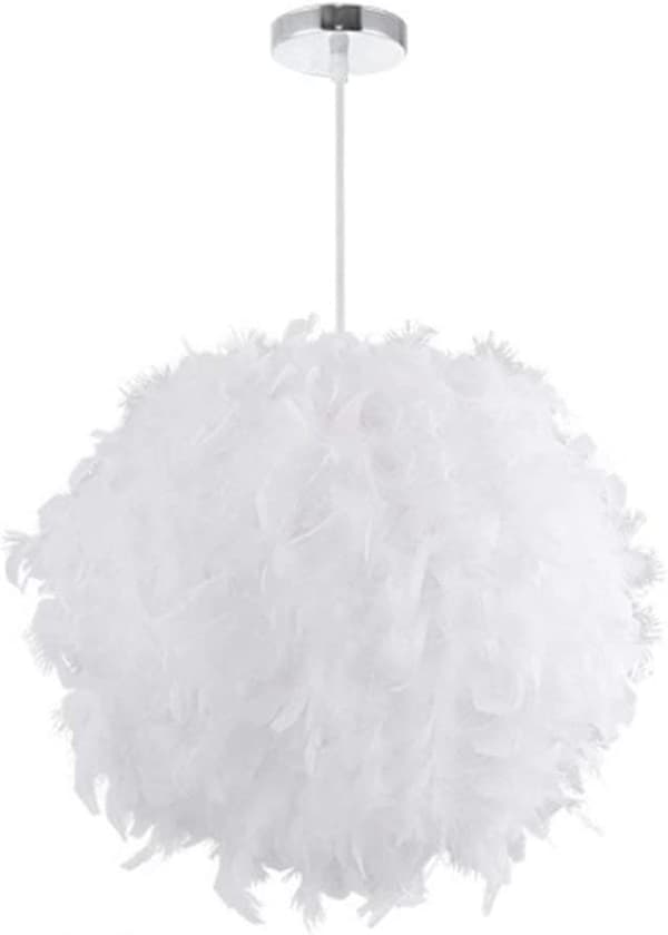 Fjer Pendellampe, Moderne 30CM Kugle Lysekrone, E27 Ceilin