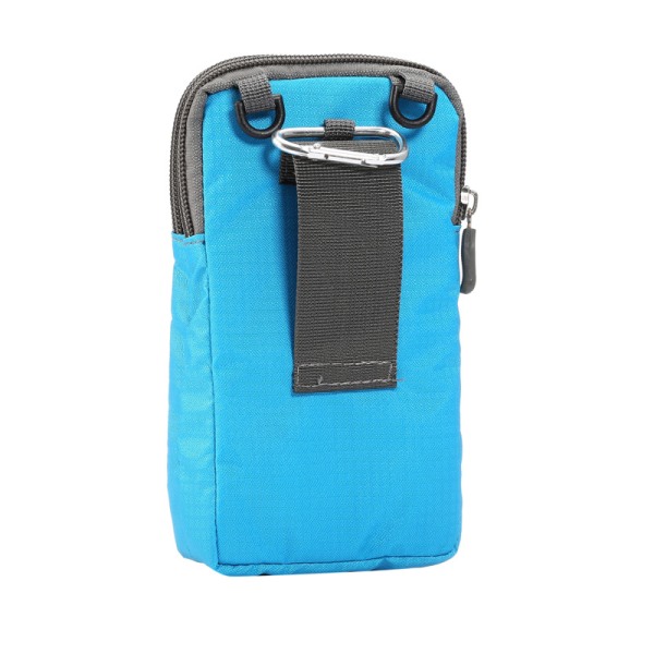 (Blå) Phone case i läder, budbärarplånbok, Pro