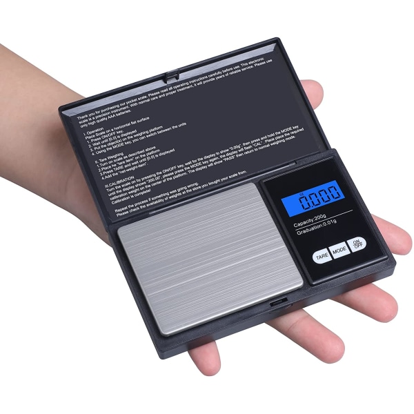 Digitaalinen keittiövaaka Kannettava taskuvaaka 200g X 0,01g Mini We