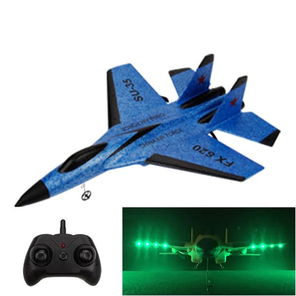 Blå Su 35 FX620 Fjärrkontroll Flygplan Kontrollenhet Su-35 Jaktplansmodell Flygplan Barn