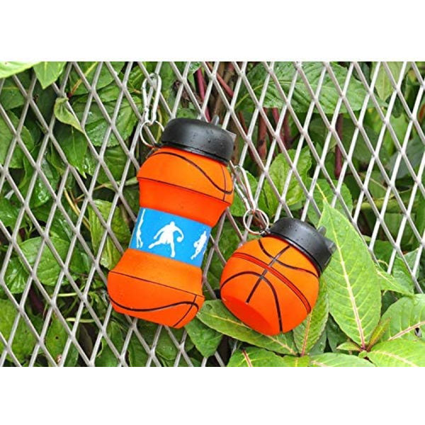 500ML/17oz Sammenklappelig Børne Vandflaske med Karabinhage Sport Tr