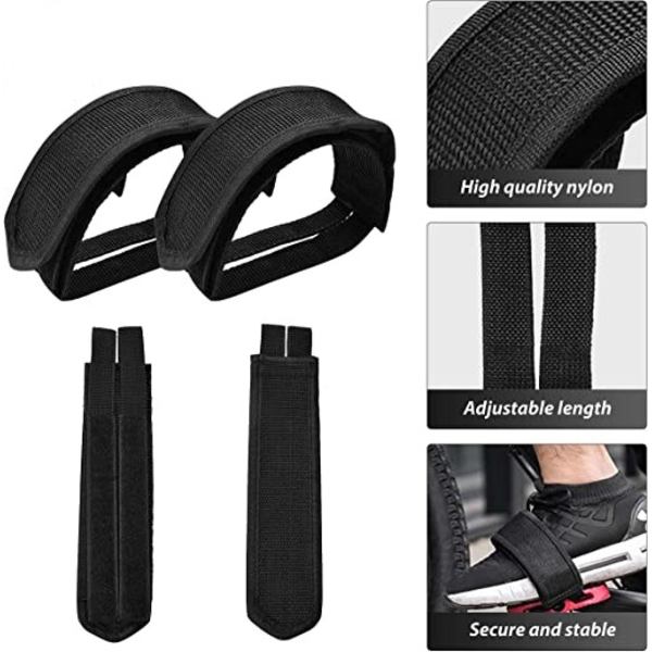 1 par cykelpedalstropper Pedal tåclipsstropper Tape til fast G