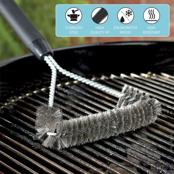 Grillborste, grillrengöringsborste, triangulär grillborste