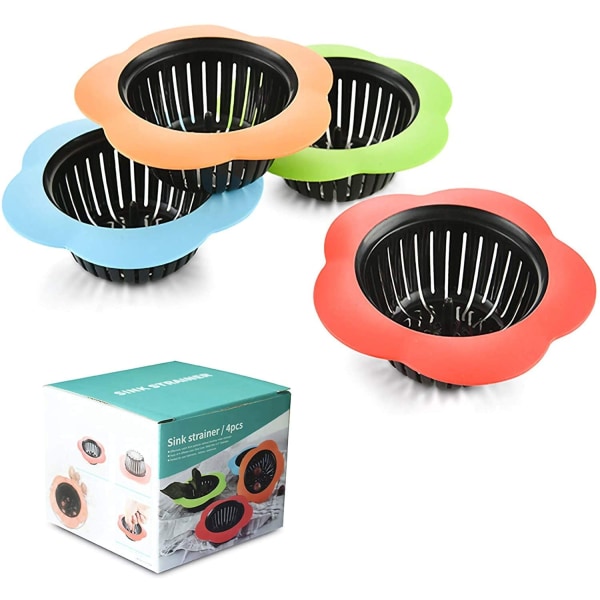 Silicone kitchen sink strainer, easy to clean plastic sink strai