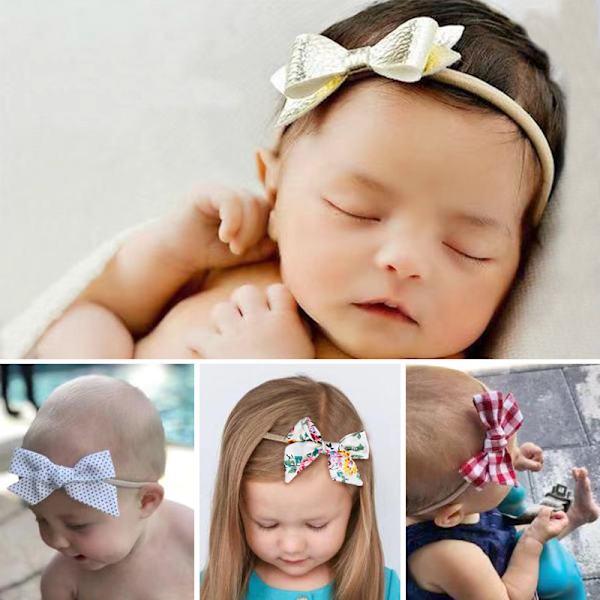 10-pack B Baby pannband, One Size Baby Girl pannband hårband