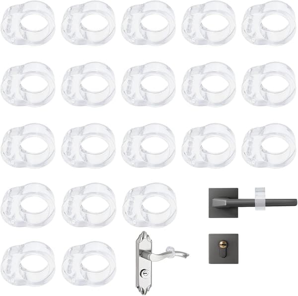 Väggskydd för dörrhandtag 20-pack Transparent
