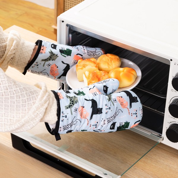 2 stk ovnshansker Varmebestandige vaskbare ovnsvotter til hjemmet
