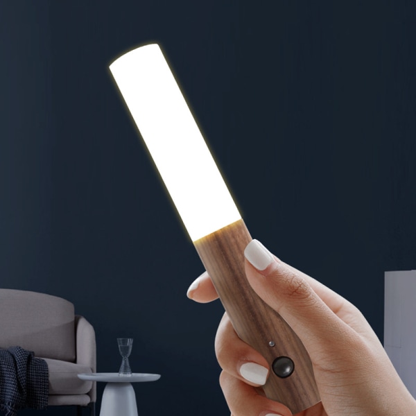 Intelligent Led Uppladdningsbar Magnetisk Trävägg Ljus Människa Kropp
