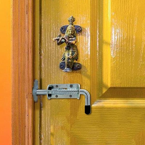Set med 2 lås, professionellt galvaniserat järnfjäderlås stift