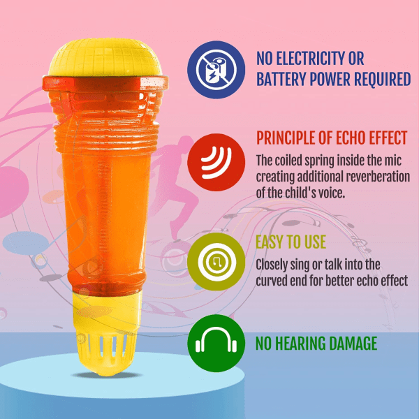 Ekomikrofon för barn och små barn - batteri fr 7c47 | Fyndiq