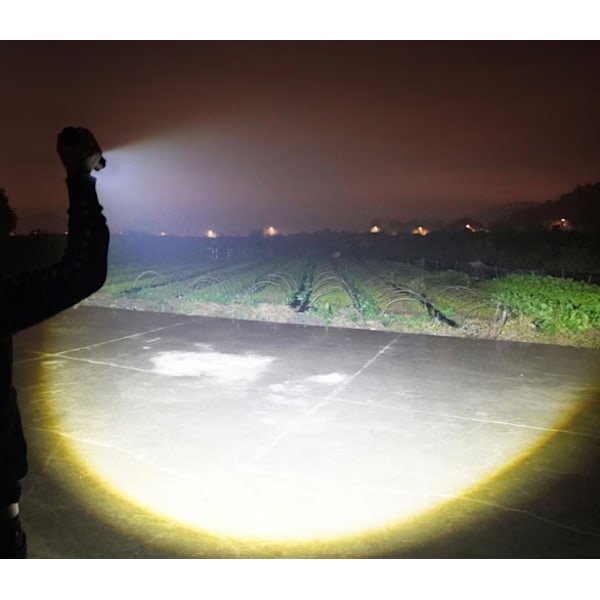 Taskulamppu, ladattava LED-taskulamppu 500 lm, Ultra Powe
