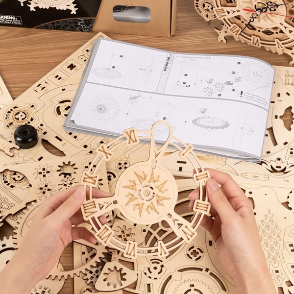 Uggla Klocka 3D Trämodell Kit För Vuxna Träpussel för Vuxna
