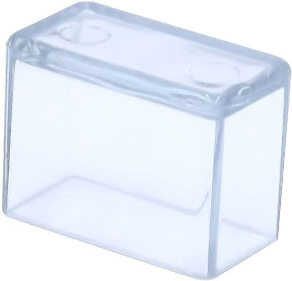 12-pack rektangulära PVC-stolsbensskydd, möbelbensskydd mot repor