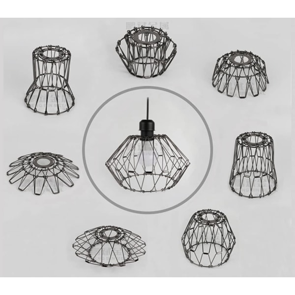 Retro Multi-form Lampeskjerm for Takheng, DIY Skjerm S
