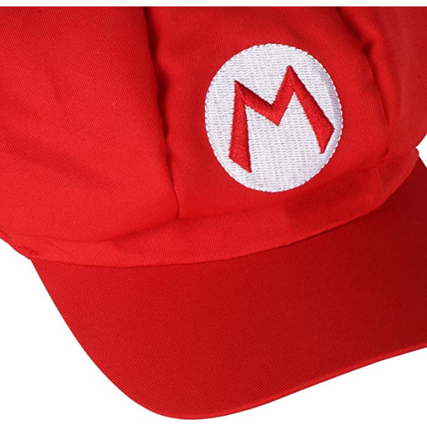 Set med 2 Super Mario-hattar - Mario och Luigi Kepsar Röda och Gröna V