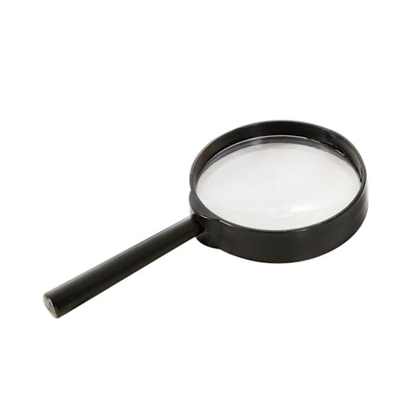 Bärbar liten förstoringsglas 2 stycken (diameter 60mm, svart),