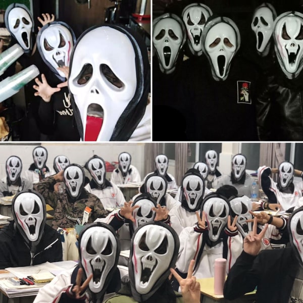 Halloween-maske, dødsgud for voksent barn, rædselsspøgelsesmaske