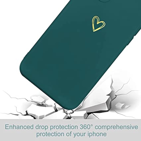 (Grön) Case Kompatibel med Samsung S22 Stötsäker Silikon TPU C
