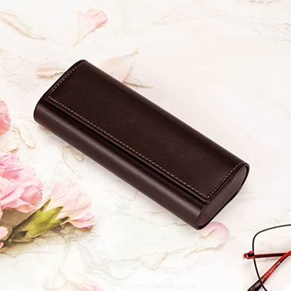 Hard Shell Eyeglasses Case Lett bærbar veske for kvinner, M