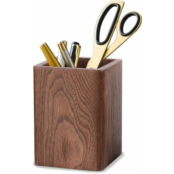 Puinen kynäteline, puinen kynäpidike, kynätelineen säilytyslaatikko, Wal