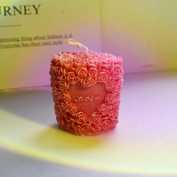 1 stk. silikone stearinform til stearinlysfremstilling, 3D stearinlysfremstilling