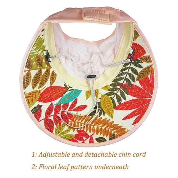Solhatte til Kvinder Bred Skygge UV Beskyttelse Solhat (pink)