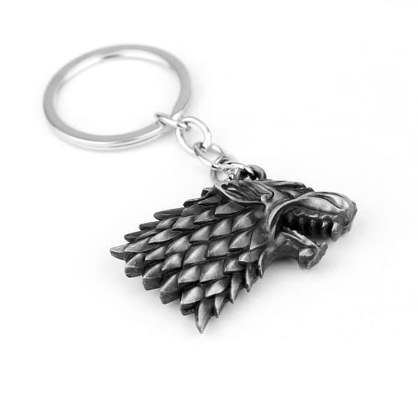1 kpl Game of Thrones -miesten avaimenperä - Stark 3D -avaimenperä