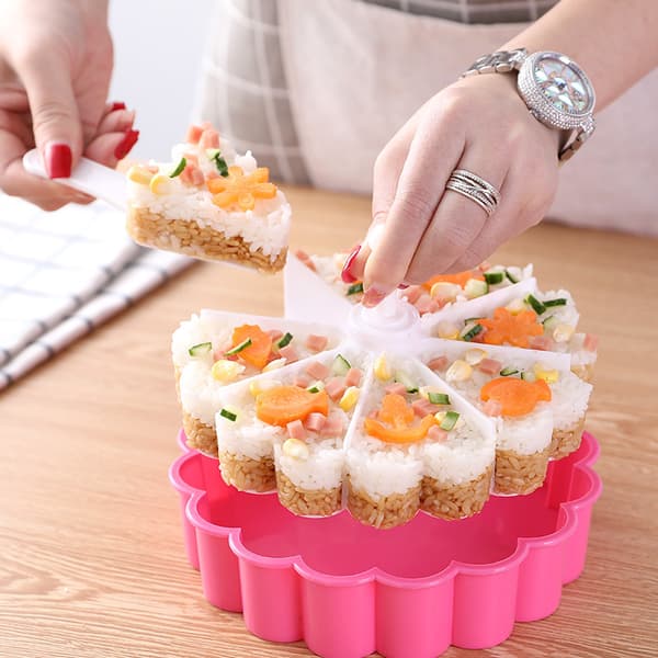 Kageplade sushiform sæt kreativt hjerteformet sushiform b