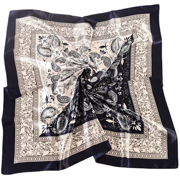4 stk 90 * 90cm sateng hodeplagg, silke halstørkle, sovende