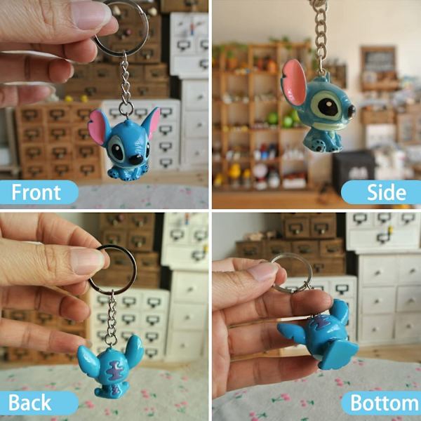 Set med 2 anime-nyckelringar för bil, väska, flicka, pojke, souvenir, present, nyckelkedja