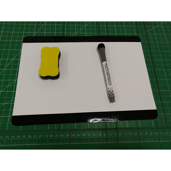 1 stk. - A4 magnetisk whiteboard til køleskab, køkkenmenu, indkøb