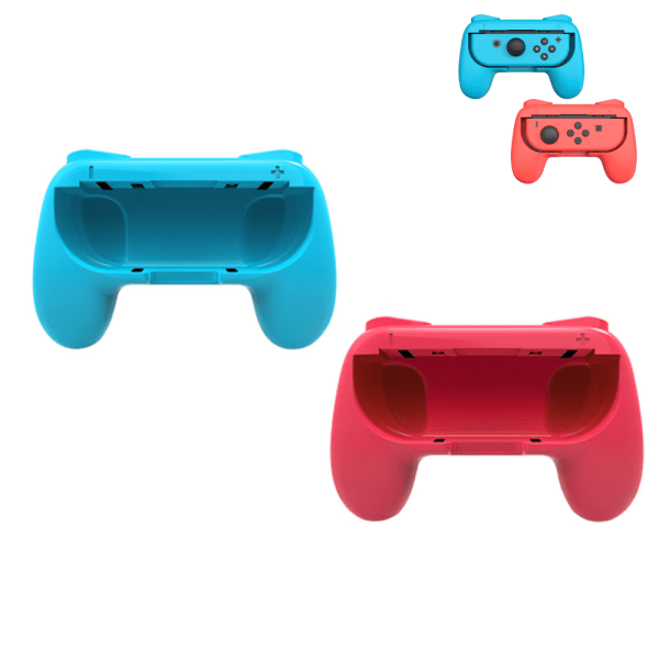 Grips for Nintendo Switch Joycon Controller 2 Pack-Blue/Red- Gam