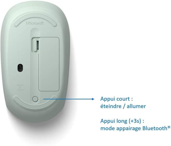 Bluetooth-mus - Bluetooth-mus for PC, bærbar PC, kompatibel med