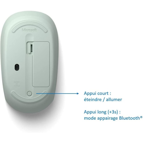 Bluetooth-mus - Bluetooth-mus til pc, bærbar computer, kompatibel med