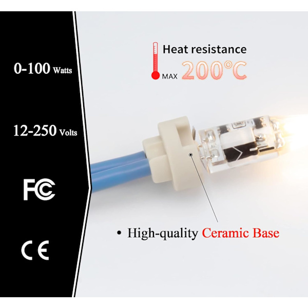 Bin-pin base 10 stk, Connector G5.3