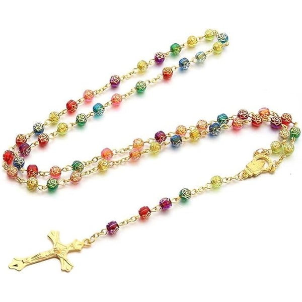 Korshängande halsband (guld), kristet korshalsband, passande