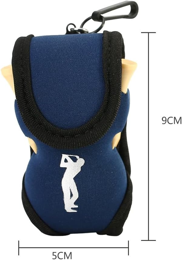 Rosa - Golfballdeksel, Golf Tee Bag, Drikkepose for Golfballer