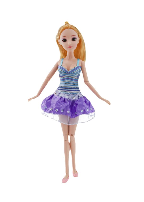 Barbie modetøj, 4 dele, 4 dukketilbehør, til ch