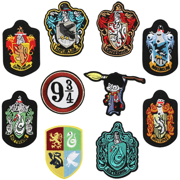 Børns sy-på-patch, 10 stykker tøjpatch, stryge-på-patch, strygejern