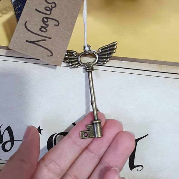 50 stk store antikke bronse skjeletnøkler Rustikke nøkkel for bryllup