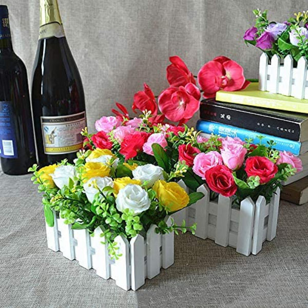 Konstgjorda Blommor i Kruka, Konstgjorda Blommor Konstgjord Växt Y
