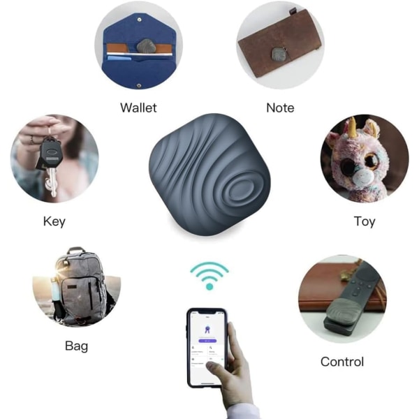 Bluetooth-avaimenhakukone - Musta - Älykäs avaimenperä hälytyksellä kadonneiden tavaroiden varalta