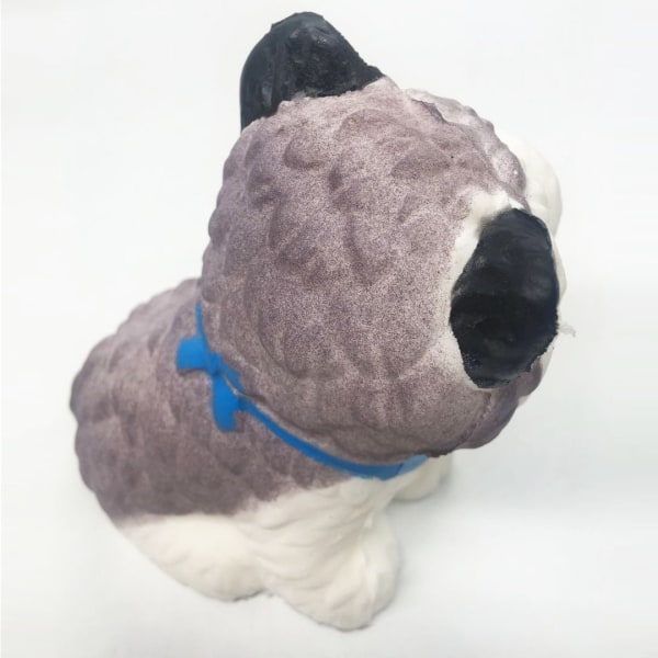 11×9CM Hidasti palautuva Husky-pentulelu Ihastuttava Sling-koiran nipistyspurkauslelu