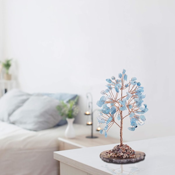 Helbredende krystallpengetre for chakrahealing Feng Shui-formue, lykke