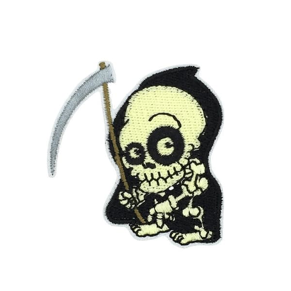 Halloween hekseflaggermus brodert merke